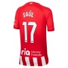 Maillot de Supporter Atlético Madrid Saul 17 Domicile 2023-24 Pour Enfant